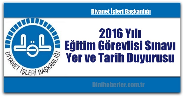 Diyanet Eğitim Görevlisi Alımı Duyurusu