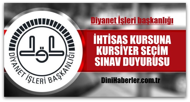 Diyanet, İhtisas Kursuna Kursiyer Seçiyor