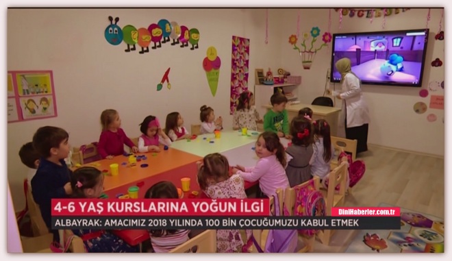 Diyanet’in 4-6 Yaş Kurslarına Yoğun İlgi