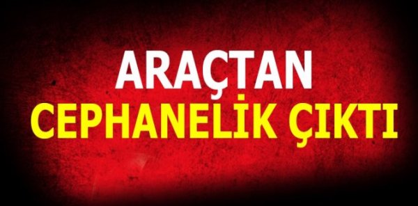 Durdurulan Araçtan Cephanelik Çıktı!