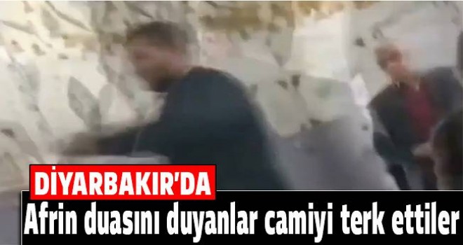 Afrin Duası Camiyi Boşalttı