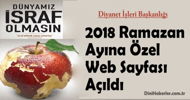 Diyanet, Ramazan Ayına Özel Web Sayfası Açıldı