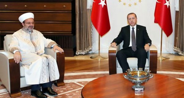 Erdoğan Diyanet İşleri Başkanı'nı kabul etti