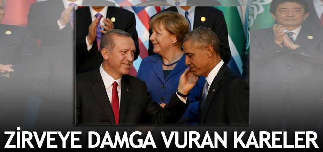 Erdoğan-Obama görüşmelerine damga vuran kareler