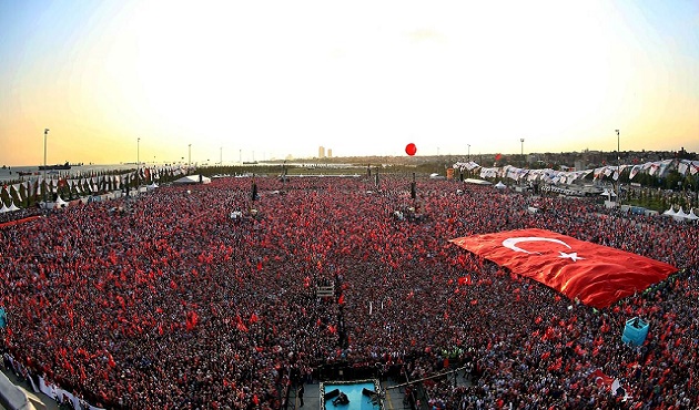 Yenikapı'da ''Teröre karşı tek ses'' mitingi