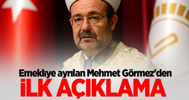 Mehmet Görmez'den teşekkür mesajı