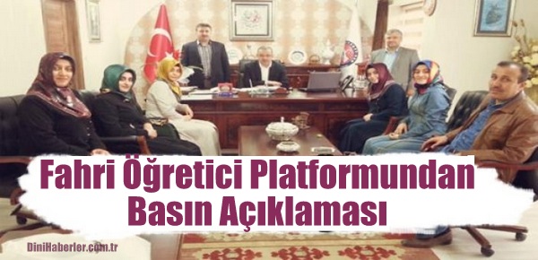 Fahri Öğretici Platformundan Basın Açıklaması