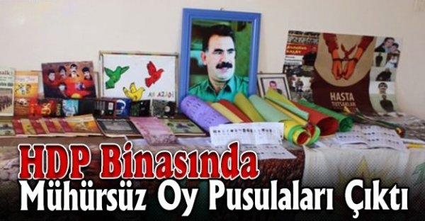 HDP binasında mühürsüz oy pusulaları çıktı 