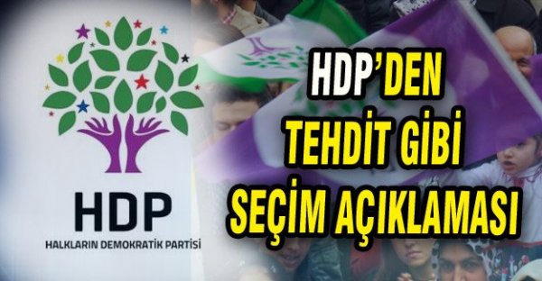 HDP'den 'Boykot ve İç Savaş' Tehdidi