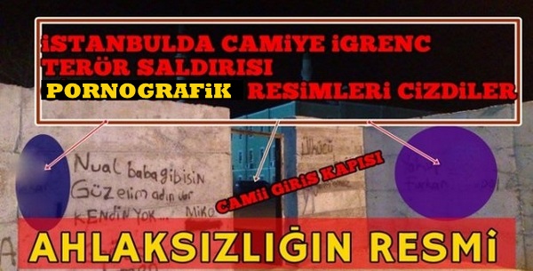 İstanbul da Cami ye İğrenç Saldırı Şok Görüntüler