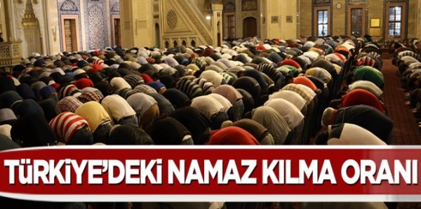 İşte Türkiye'de namaz kılma oranı