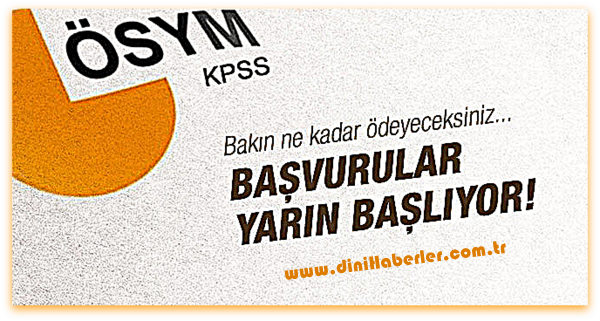 KPSS başvuruları yarın başlayacak