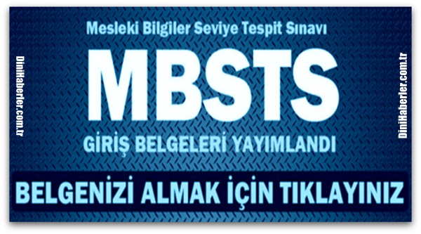 MBSTS Sınav Yerleri Açıklandı