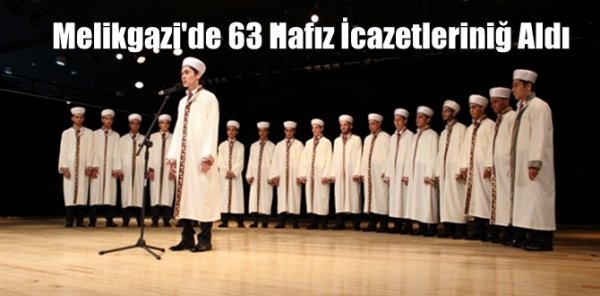 Melikgazi'de 63 Hafız İcazetlerini Aldı