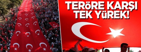 Onbinler 'Teröre Hayır, Kardeşliğe Evet' dedi