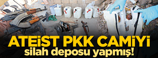 PKK camiye silah yığmış!