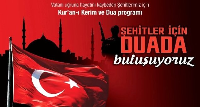 Şehitlerimiz için Okunacak Dua