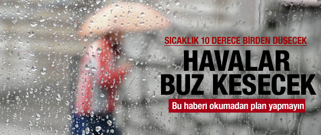 Sıcaklıklar 6 derece düşüyor, kar bekleniyor