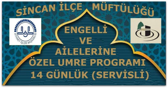 Sincan Müftülüğünden Engelliler İçin Özel Umre