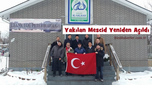 Yakılan Mescid Yeniden Açıldı