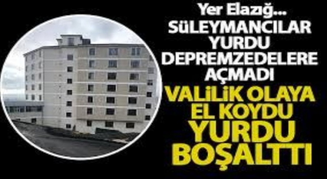 Süleymancıların Yurdu Boşaltıldı