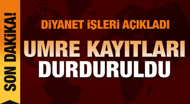 Umre Kayıtları Durduruldu