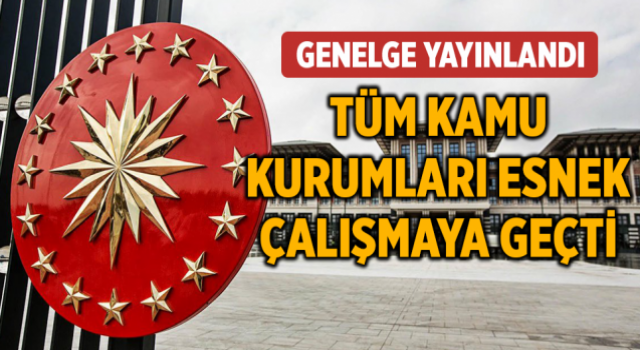 Kamuda dönüşümlü çalışma genelgesi yayınlandı