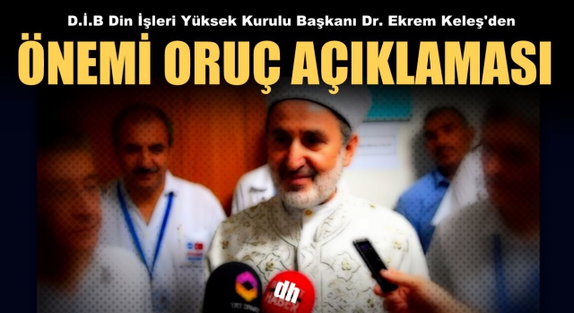 Diyanet'ten önemli oruç açıklaması!