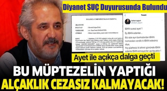 Diyanet'ten Suç Duyurusu