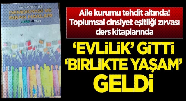 Toplumsal cinsiyet eşitliği zırvası ders kitaplarında