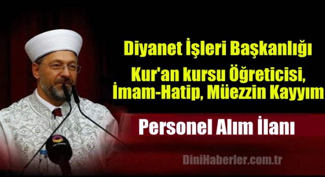 Diyanet Personel Alımı