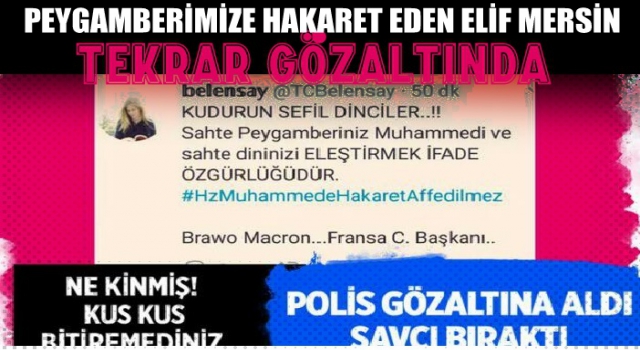 Peygamberimize Hakaret Eden Kişi Tekrar Gözaltında