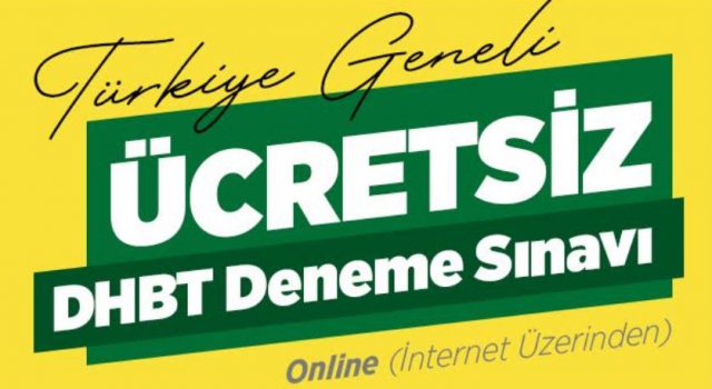 Ücretsiz Online DHBT Deneme Sınavı
