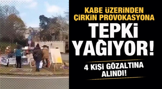 Kabe fotoğraflarının yere serilme olayına ilişkin 4 kişi gözaltına alındı