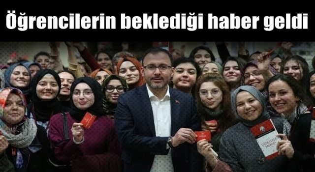 Öğrencilerin beklediği haber geldi