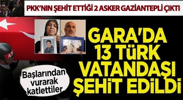PKK vahşeti! Gara'da 13 şehit... Malatya Valisi kimliklerini açıkladı
