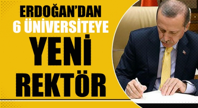 6 üniversiteye rektör atandı