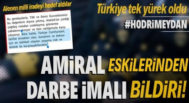 İşte milli iradeyi hedef alan o skandal bildiri!