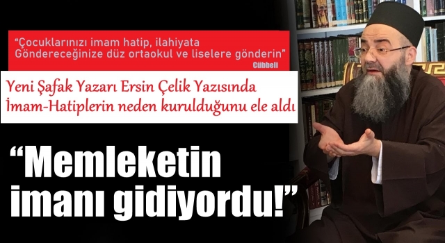 Memleketin imanı gidiyordu!