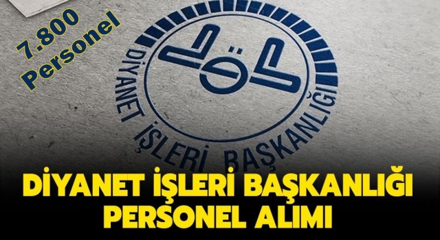Diyanet 7800 sözleşmeli personel alacak