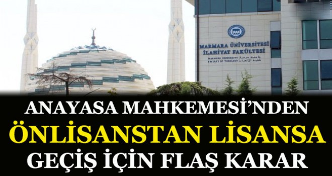 AYM Sınavsız Lisans Tamamlamayı İptal Etti
