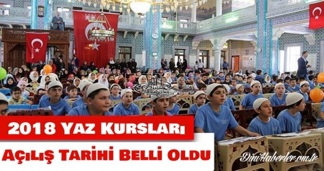 Yaz Kur'an Kursları 25 Haziran'da açılacak