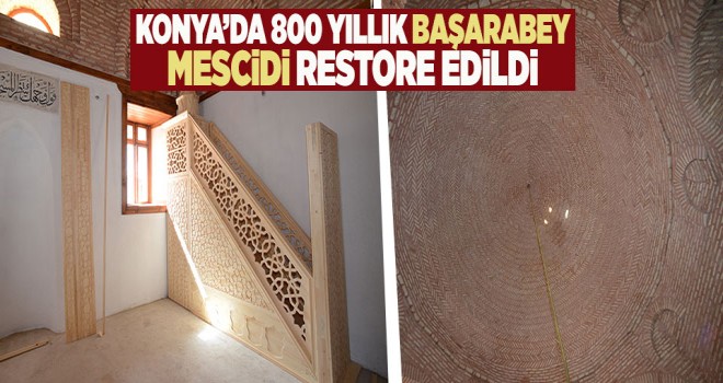 800 yıllık başarabey mescidi restore edildi
