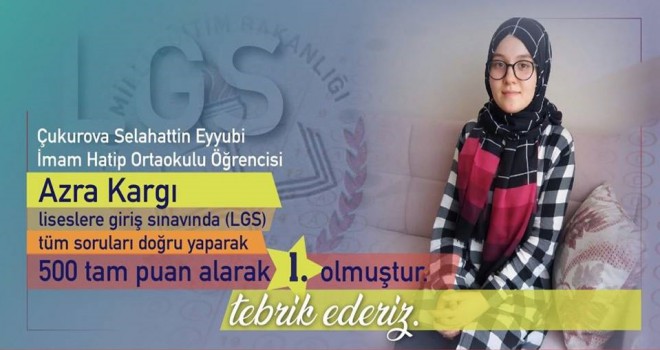 2018 LGS Birincisi İmam Hatip’ten Çıktı