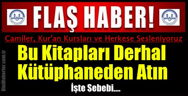 Bu Kitapları Camilerden Kaldırın