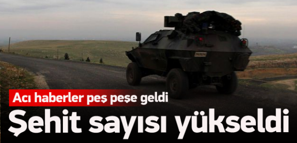 1 Günde 5 Şehit Haberi Geldi