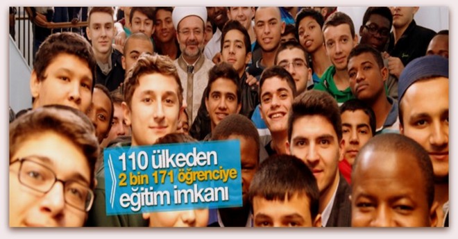 110 ülkeden 2 bin 171 öğrenciye eğitim imkanı