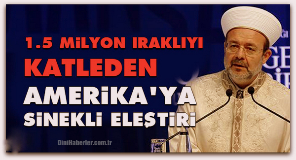 1.5 milyon Iraklıyı katleden Amerika\'ya sinekli eleştiri