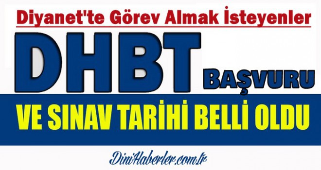 DHBT sınav tarihi belli oldu