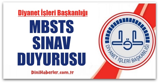 2017 MBSTS Sınav Duyurusu